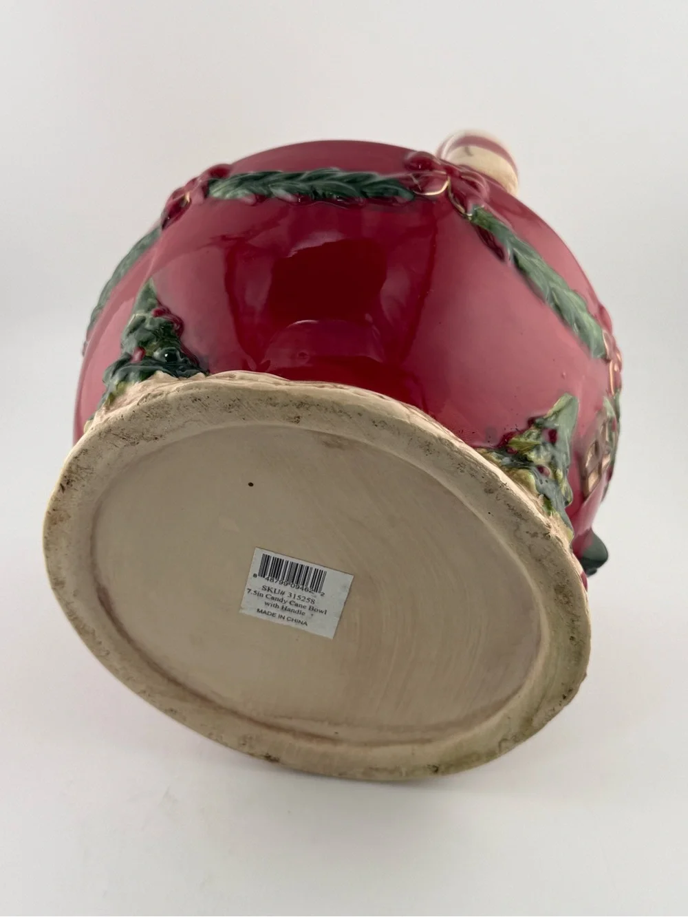 Vintage Christmas Ceramic Bowl